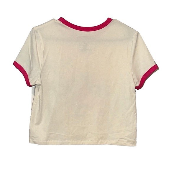 Hybrid Apparel Mario Kart Princess Peach Cream Cropped T-Shirt - Picture 2 of 3